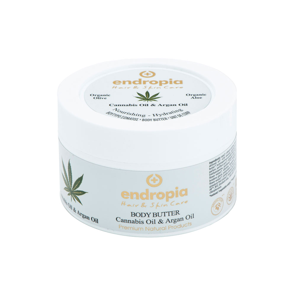 BODY BUTTER CANNABIS OIL & ARGAN OIL  280ML & 125ML- ENDROPIA BODY BUTTER CANNABIS OIL & ARGAN OIL 280ML & 125ML- ENDROPIA